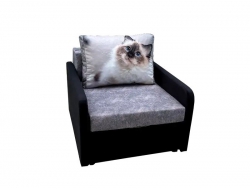 Кресло кровать Канзасик кот голубые глаза