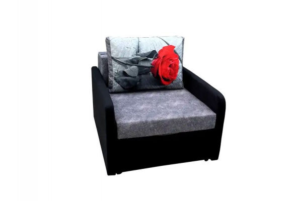 Кресло кровать Канзасик с подлокотниками роза