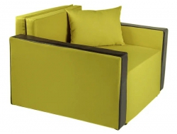 Кресло-кровать Милена с подлокотниками рогожка apple