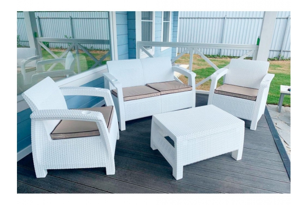 Комплект уличной мебели Yalta Terrace Set белый