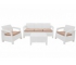 Комплект уличной мебели Yalta Terrace Triple Set белый
