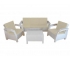 Комплект уличной мебели Yalta Premium Terrace Triple Set белый