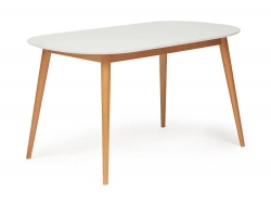 Стол обеденный Max Макс Белый-Натуральный