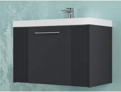 Тумба Альба 60 подвесная 1 ящик раковина Океан 60 антрацит