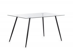 Стол Sophia mod. 5003 черный/прозрачный