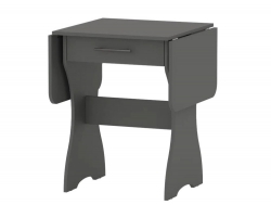 Стол раскладной обеденный с ящиком 6-02.120 Графит