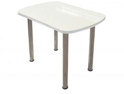 Стол обеденный Бостон брифинг белый глянец