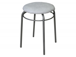 Табурет круглый с кольцом ДХ-11 цвет белый