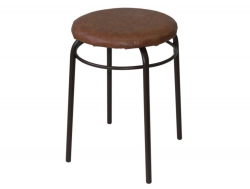 Табурет круглый с кольцом ДХ-11 цвет коричневый