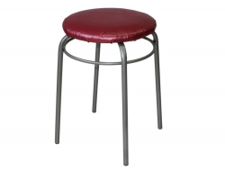 Табурет круглый с кольцом ДХ-11 цвет малиновый