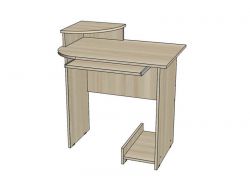 Стол компьютерный мини ясень шимо светлый