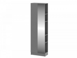 Пенал Энни пн1 Графит серый с зеркалом