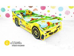 Кровать детская машинка Пламя