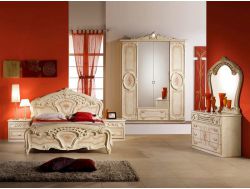 Спальня со шкафом Роза Беж