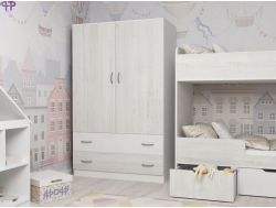 Шкаф двухстворчатый ярофф белый-винтерберг