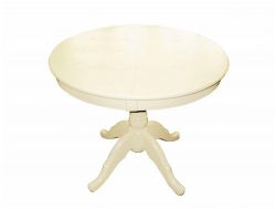 Стол круглый шпон раздвижной крем