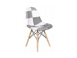 Стул SC 005 - вариант 2 черно-белый