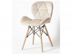 Стул SC 026 Бежевый вельвет