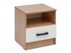 Тумба прикроватная Эко вотан/белый гладкий